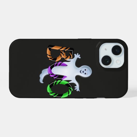 Halloween 3D Snoep iPhone 15 Case (Achterkant horizontaal)
