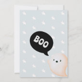 Halloween 3e Verjaardag Jongen Boo Drie Geest Kaart (Achterkant)