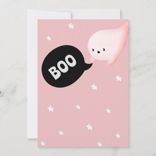 Halloween 3e verjaardag meisje drie geest kaart