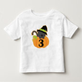 Halloween 3rd Birthday Pumpkin Kinder Shirts (Voorkant)