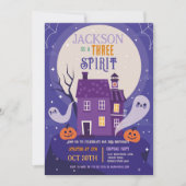 Halloween 3rd Ghosts Three House Party achtervolgd Kaart (Voorkant)