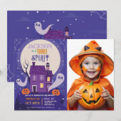 Halloween 3rd Ghosts Three House Party Foto Kaart (Voorkant / Achterkant)