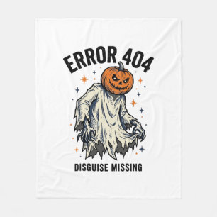Halloween 404 Kostuum Pompoen Spook Fout Ontwerp_1 Fleece Deken