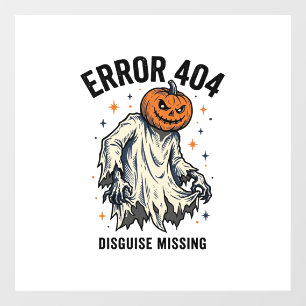 Halloween 404 Kostuum Pompoen Spook Fout Ontwerp_1 Raamsticker