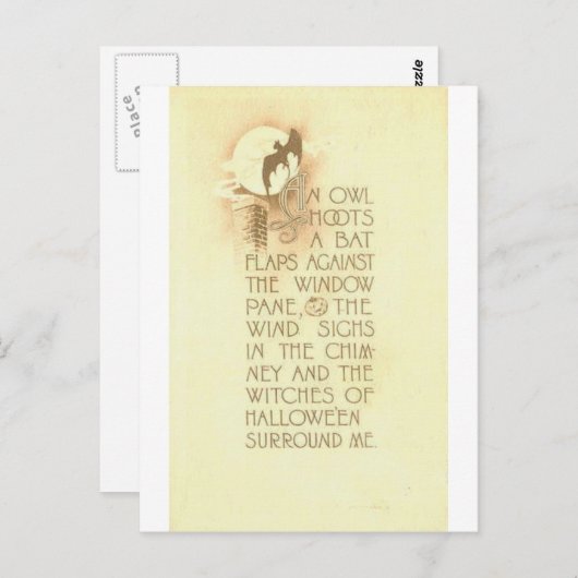 HALLOWEEN-43 BRIEFKAART (Voorkant / Achterkant)