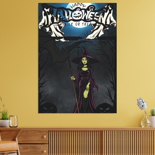 Halloween 4 canvas afdruk (Insitu (Woonkamer))