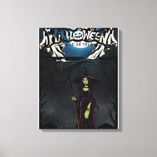 Halloween 4 canvas afdruk (Voorkant)