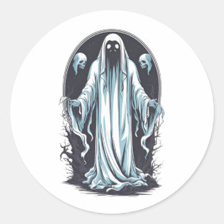 Halloween 4 spirit, schattige geest, spooks, eng1 ronde sticker