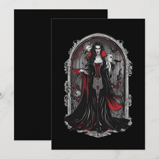 Halloween 4 vampier, b, eng monster, horror, kaart (Voorkant / Achterkant)