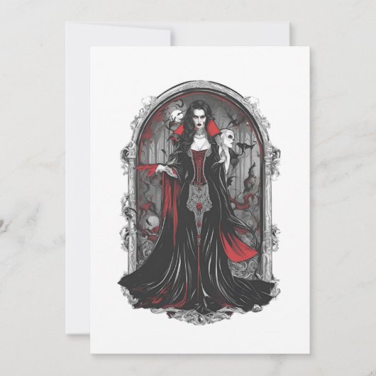 Halloween 4 vampier, eng monster, horror, kaart (Voorkant)