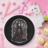 Halloween 4 vampier, leuk, eng monster, horror, papieren bordje (Feest)