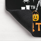 Halloween 4e verjaardag Bruh-grappig Skelet 4e ver Muismat (Hoek)