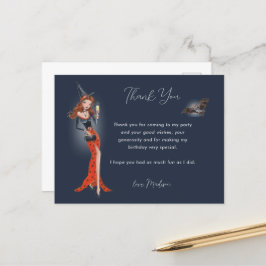 Halloween 50 jarig feestje Dank je wel Briefkaart