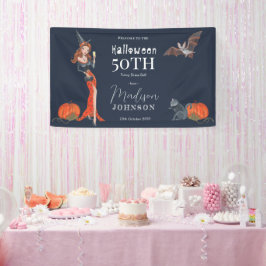 Halloween 50-jarig feestje Welkom Spandoek
