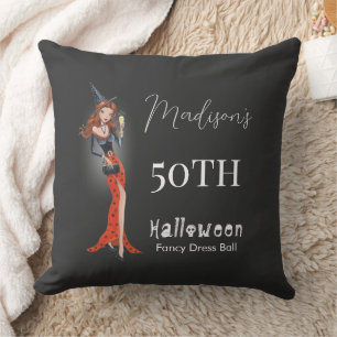 Halloween 50e verjaardagsfeestje kussen