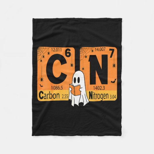 Halloween 67 Meme Science Chemistry Humor Periodic Fleece Deken (Voorkant)