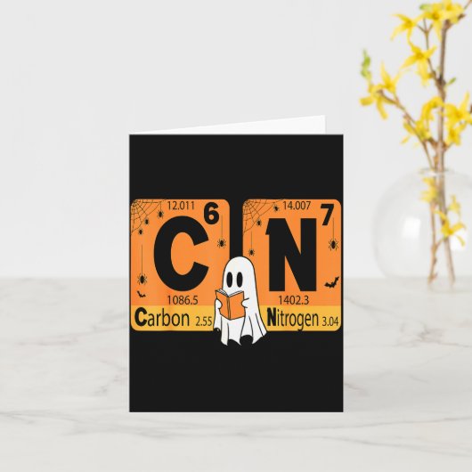 Halloween 67 Meme Science Chemistry Humor Periodic Kaart (Gele Bloem)