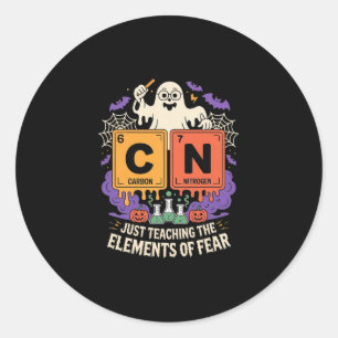 Halloween 67 Meme Wetenschap Scheikunde Leraar Per Ronde Sticker