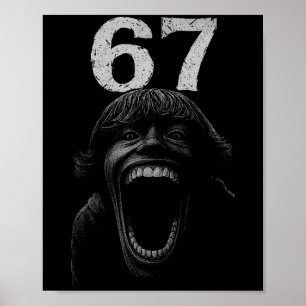 Halloween 67 Scp Horror Gezicht Griezelen Kostuum  Poster