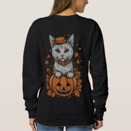 Halloween 6 kat, jack-o-lantaarn, cadeau, kitten trui