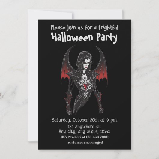 Halloween, 6 vampier, angstaanjagend, eng, kaart (Voorkant)