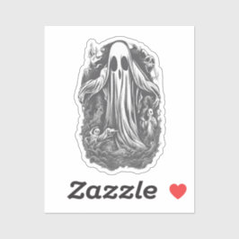 Halloween 8 geest, vreselijk, griezelig, eng, kwaa sticker