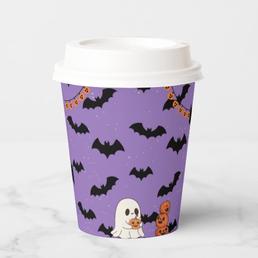 Halloween 8-oz Paper Cup Papieren Bekers (Voorkant)