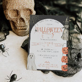 Halloween 90s esthetische feestuitnodiging kaart