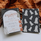 Halloween 90s esthetische feestuitnodiging kaart