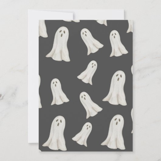 Halloween 90s esthetische feestuitnodiging kaart (Achterkant)