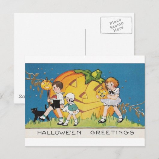 Halloween-92 Briefkaart (Voorkant / Achterkant)