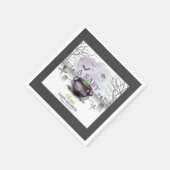 Halloween A Baby brouwt papieren servet (P/G/B) (Hoek)