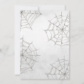 Halloween A Baby is Baby shower Kaart (Achterkant)