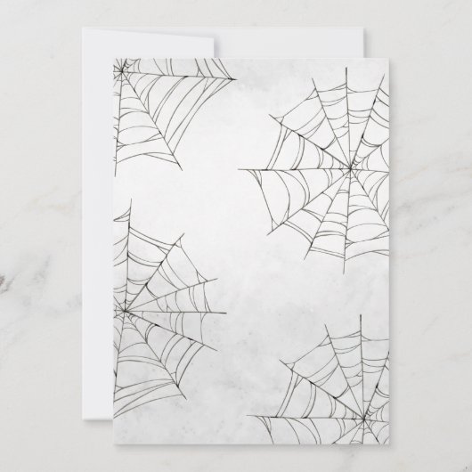 Halloween A Baby is Baby shower Kaart (Achterkant)