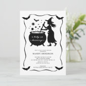 Halloween A Baby is Baby shower Kaart (Staand voorkant)