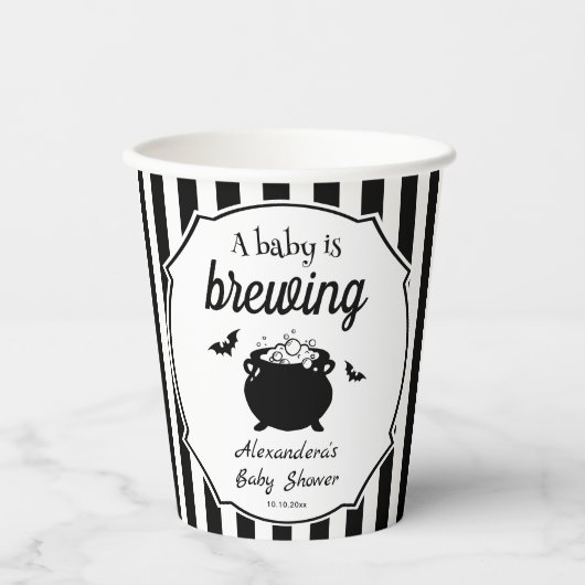Halloween A Baby is Baby shower Papieren Bekers (Voorkant)