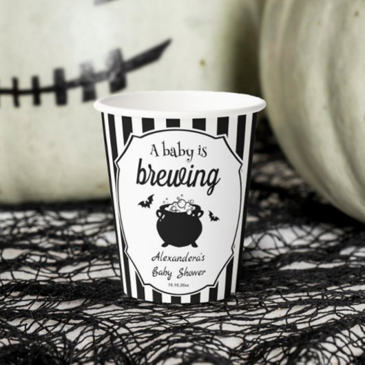 Halloween A Baby is Baby shower Papieren Bekers