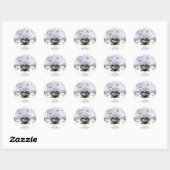 Halloween A Baby is Brouwen (P/G) Ronde Sticker (Vel)