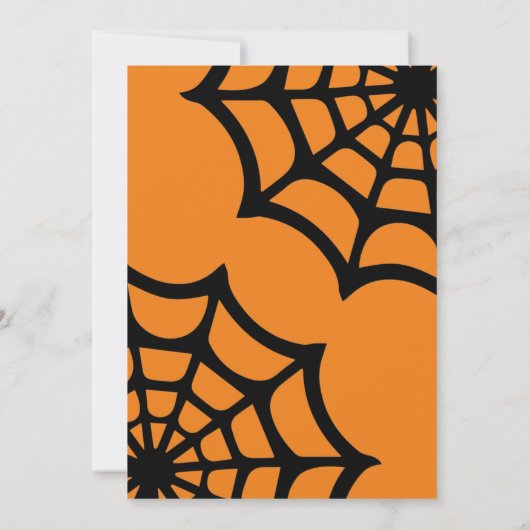 Halloween A Baby is de Uitnodiging van het Baby sh (Achterkant)