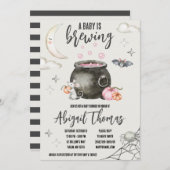 Halloween A Baby is de Uitnodiging van het Baby sh (Voorkant / Achterkant)