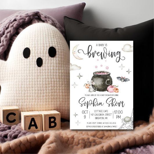 Halloween A Baby is de Uitnodiging van het Baby sh