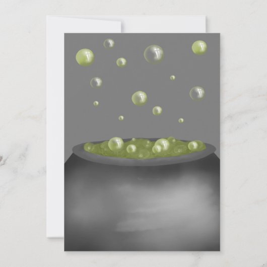 Halloween A Baby is de Uitnodiging van het Baby sh (Achterkant)