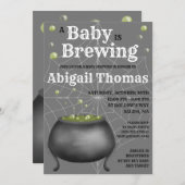 Halloween A Baby is de Uitnodiging van het Baby sh (Voorkant / Achterkant)