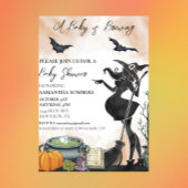 Halloween A Baby is Waterverf van heks Kaart