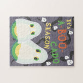 Halloween A-BOO-Cado Spooky Schattigee Avocado Gho Legpuzzel (Horizontaal)