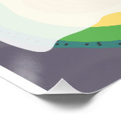 Halloween A-BOO-Cado Spooky Schattigee Avocado Gho Perfect Poster (Hoek)