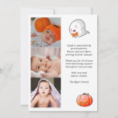 Halloween A Little Boo Ghost - Baby Boy Birth (Achterkant)