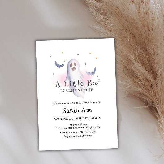 Halloween A Little Boo is bijna het gevolg van Bab Kaart