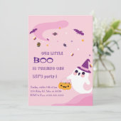 Halloween A Little Boo jubileum Kaart (Staand voorkant)