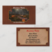 Halloween - Aan de vooravond van Halloween Visitekaartje (Voorkant / Achterkant)